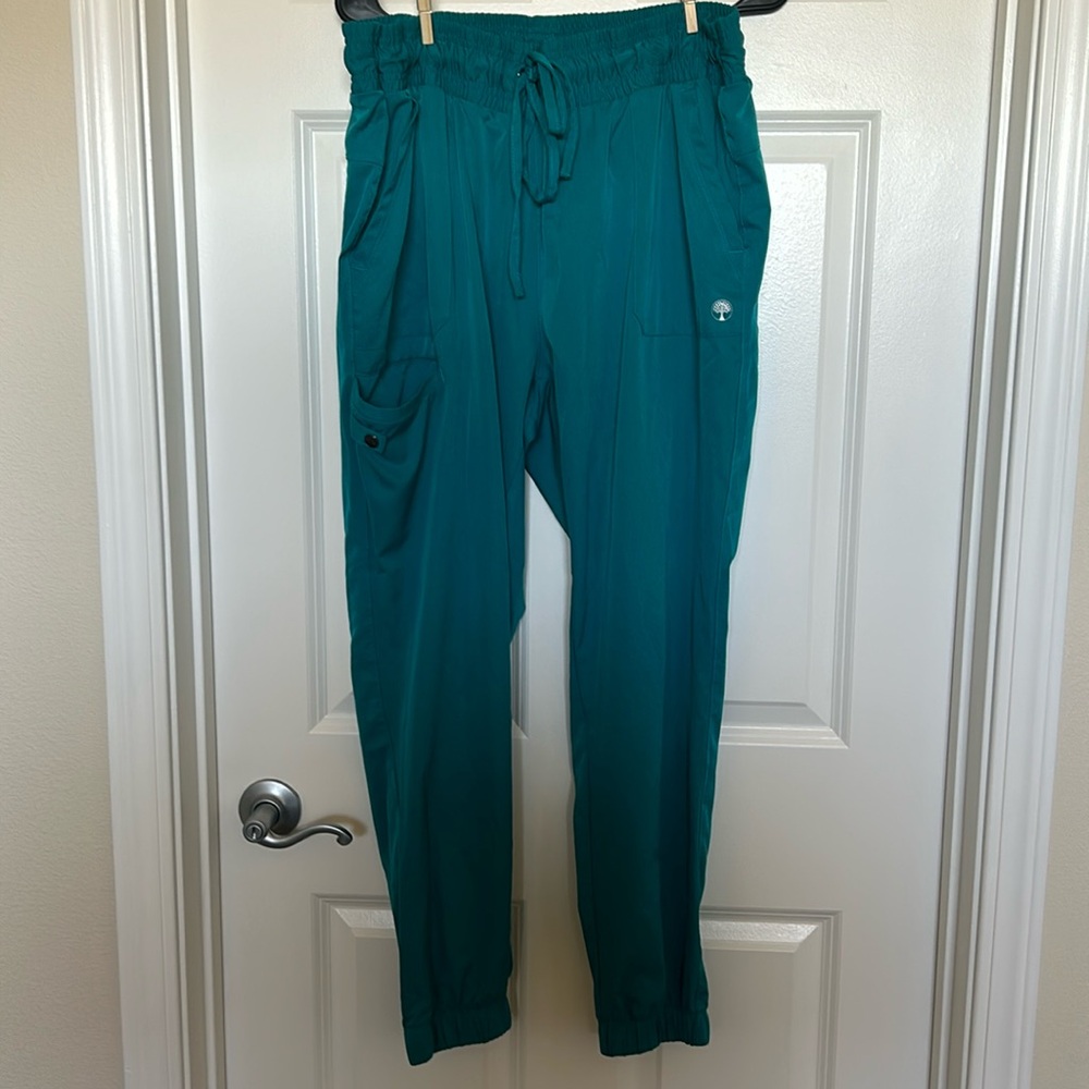 Healing Hands Jogger Scrub Pants - Teal - Renee